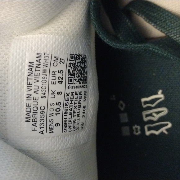 Converse Run Star Trainer. Green Envy/Egret/White. Low top Shoe. Unisex, Size 9 - Picture 14 of 16